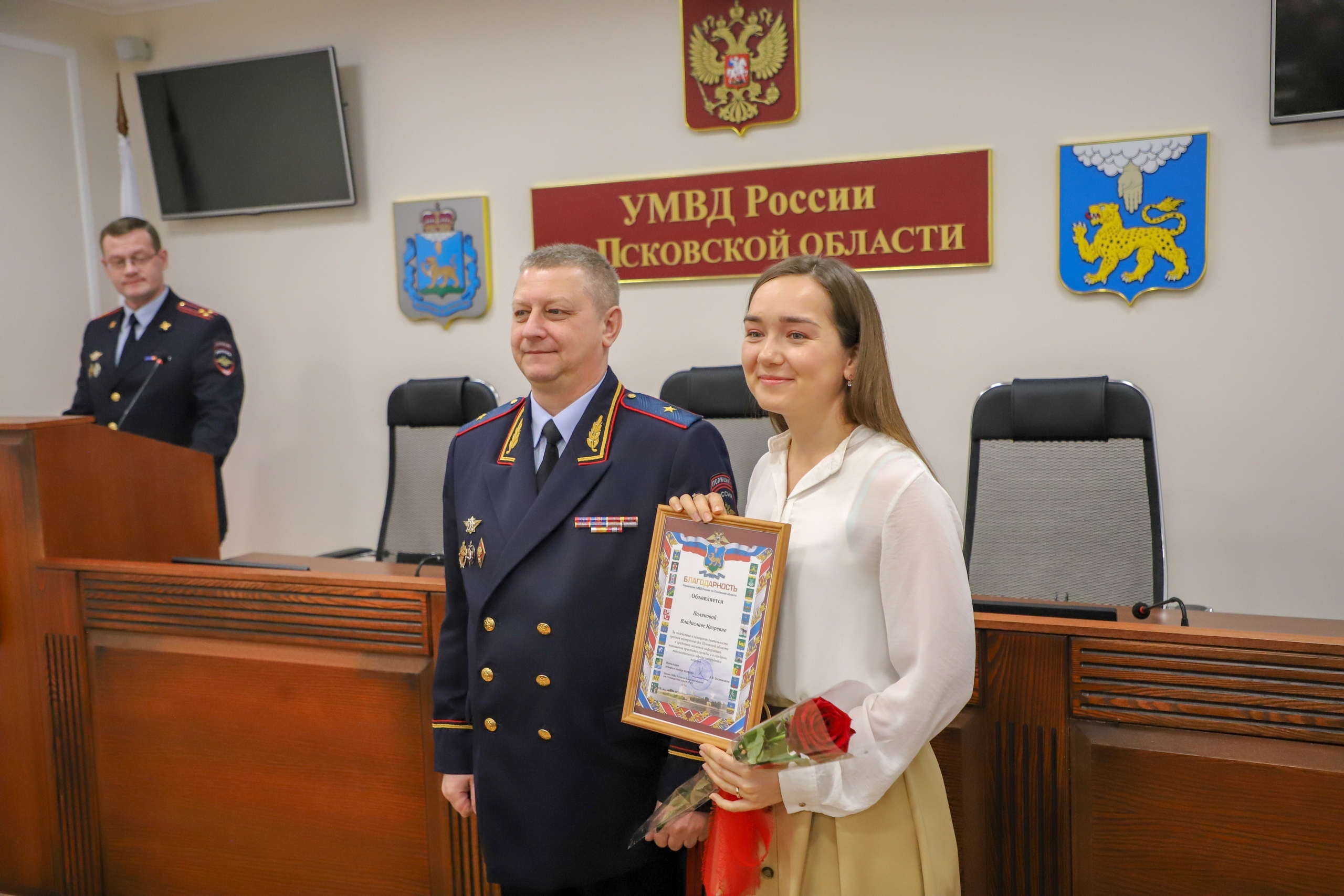 Начальник МВД Псковской области Алексей Овсянников встретился с журналистами