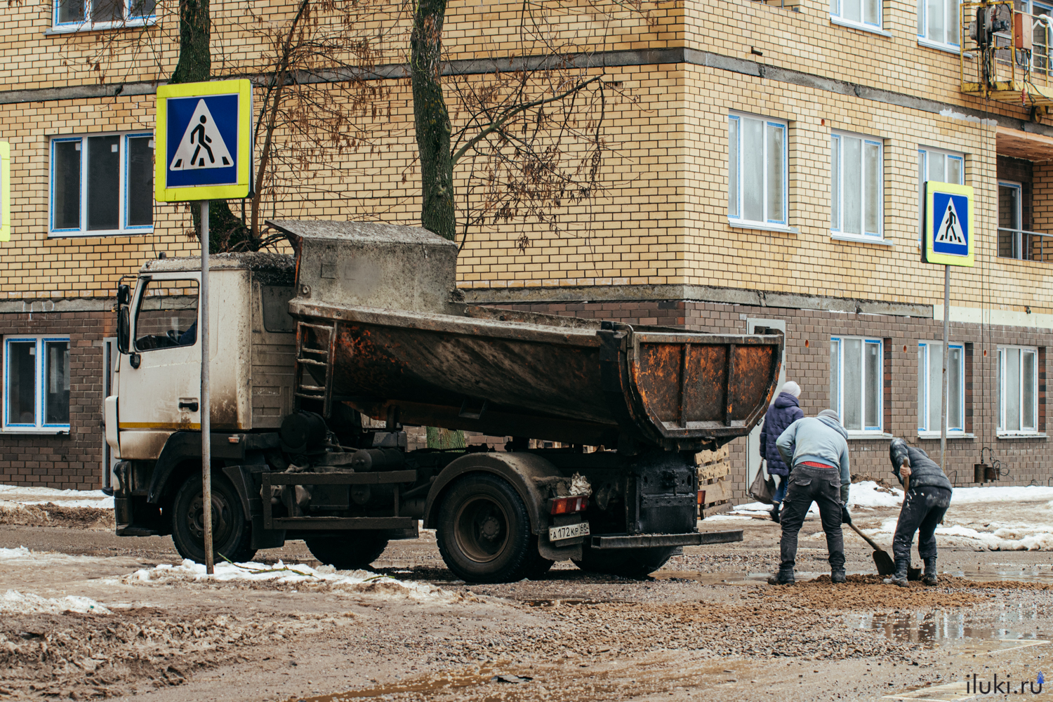 Район Ставского в Великих Луках уходит под воду