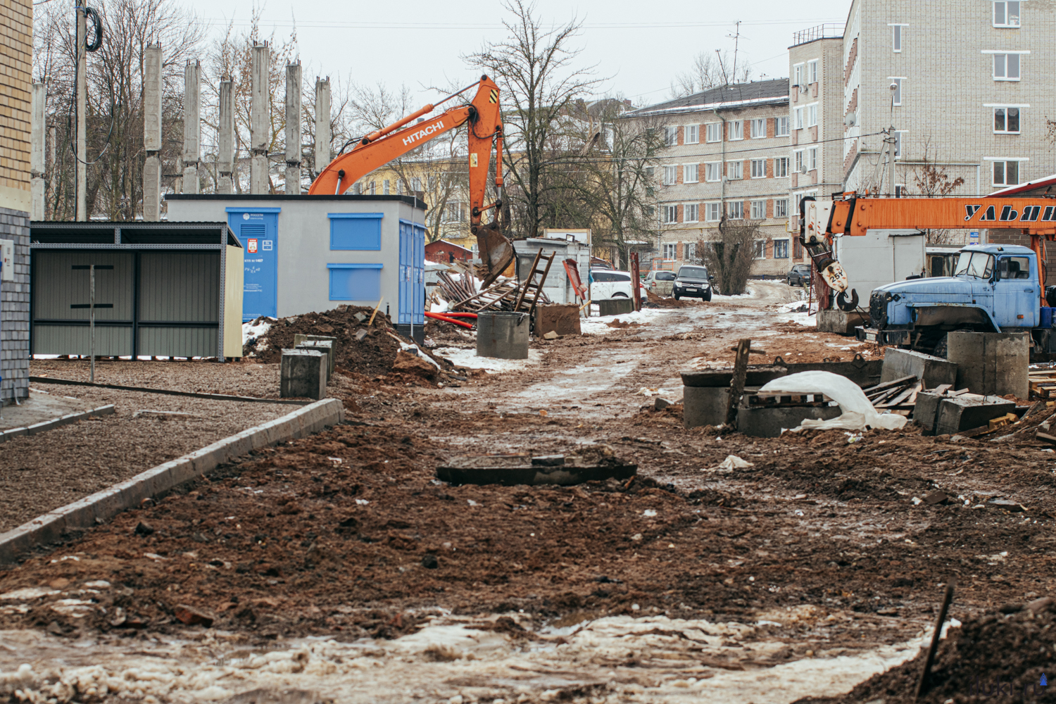 Район Ставского в Великих Луках уходит под воду