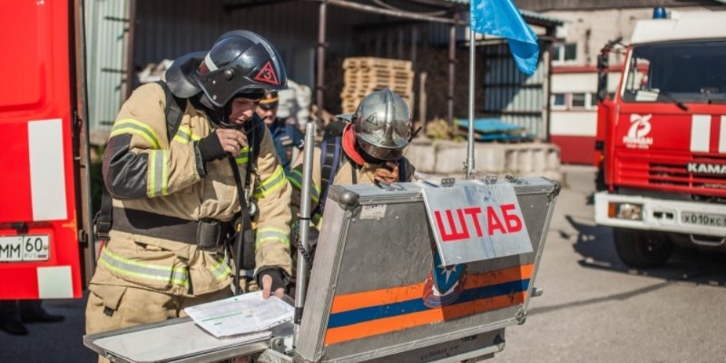 На заводе «Псков – Полимер» прошло пожарно-тактическое учение - 2022-08-18 10:05:00 - 1