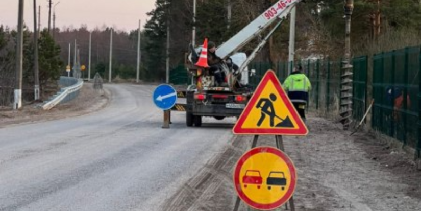 На дорогах Псковской области продолжается устройство освещения и тротуаров - 2023-05-31 12:35:00 - 1