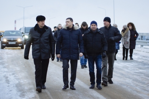 ФОТО: губернатор осмотрел так и не открывшийся путепровод - 2018-12-21 10:42:00 - 1