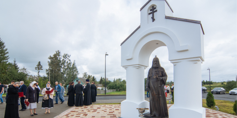 В Кунье освятили памятник Патриарху Московскому и всея Руси Тихону - 2023-08-22 14:10:00 - 1