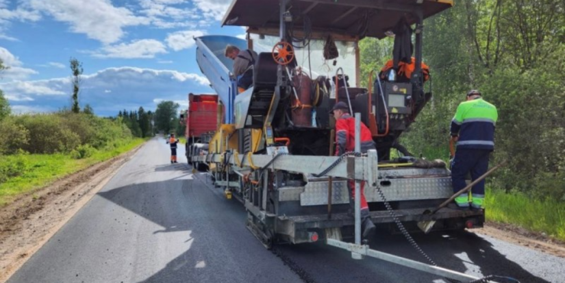 В Псковском районе ремонтируют участок дороги Быстроникольское — Черская - 2023-06-06 17:05:00 - 1