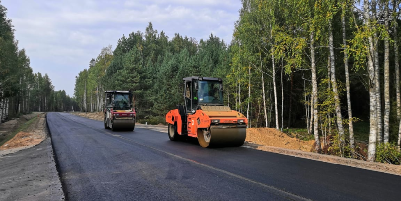 В Печорском районе продолжается реконструкция автомобильной дороги - 2023-09-20 10:05:00 - 1