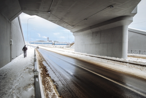 ФОТОрепортаж: путепровод в Великих Луках открылся, но пока пустует - 2018-12-26 14:57:00 - 1