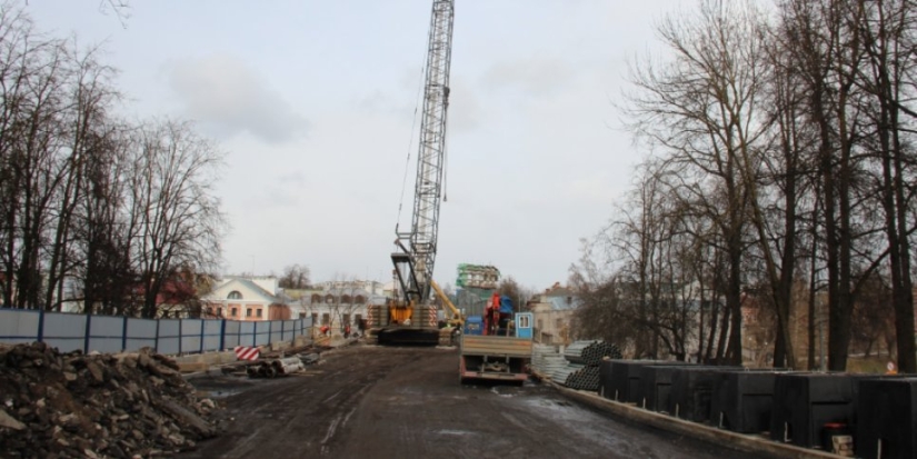 Реконструкция Троицкого моста продолжается в Пскове - 2022-03-30 17:35:00 - 1