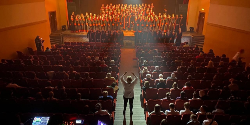 Псковичи выступили в Москве в составе 150-голосного многонационального хора - 2023-05-03 16:35:00 - 1