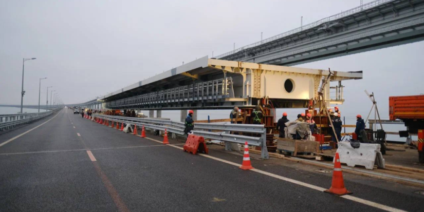 Продолжается ремонт Крымского моста - 2023-01-28 16:05:00 - 1