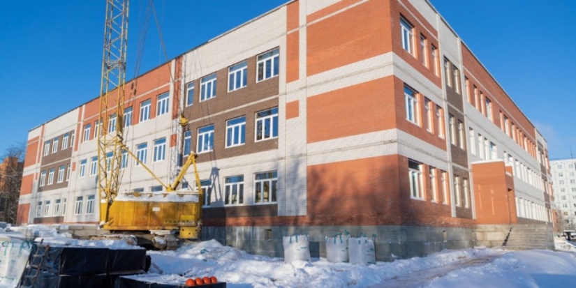 В Пскове продолжается строительство школы на 825 мест - 2021-12-08 08:35:00 - 1