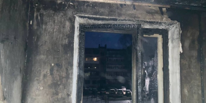 На проспекте Гагарина в Великих Луках произошел пожар - 2022-03-15 10:33:08 - 1