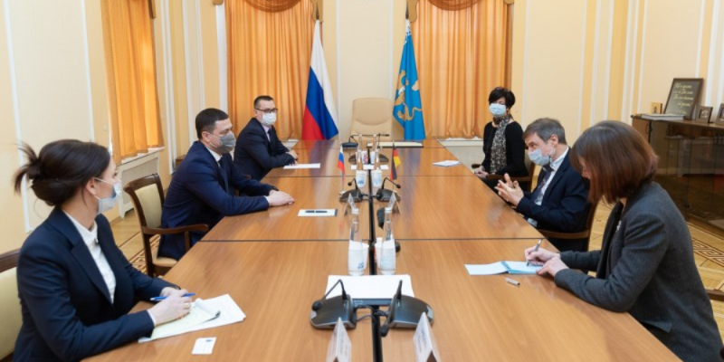 Михаил Ведерников встретился с Генконсулом ФРГ в Санкт-Петербурге - 2021-03-24 10:13:00 - 1