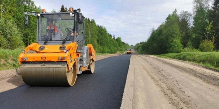 Продолжается ремонт трассы Опочка - Красногородск – граница с Латвией - 2021-06-09 11:36:00 - 1