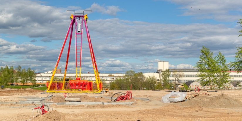 В Пскове на берегу реки Великой строится парк развлечений «Волшебная гора» - 2024-05-06 09:05:00 - 1