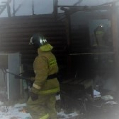 В деревне Леонтьево Палкинского района ночью загорелся жилой дом - 2016-12-16 07:49:00 - 1