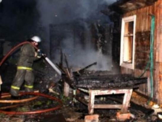 На улице Пушкина в Дно огнем поврежден жилой дом - 2016-10-11 06:16:00 - 1