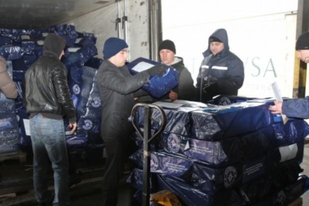 Гуманитарная колонна МЧС России прибыла в пункты разгрузки - 2017-02-28 10:21:00 - 1