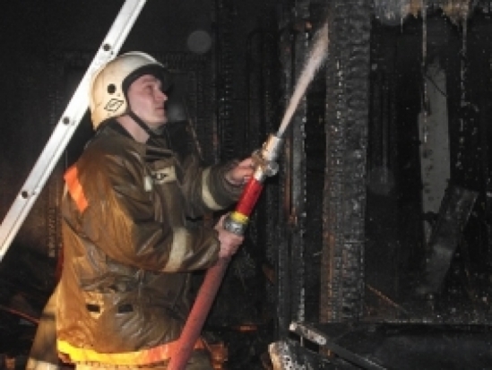 В деревне Пурьково Псковского района локализован пожар в бане - 2017-01-28 08:16:00 - 1