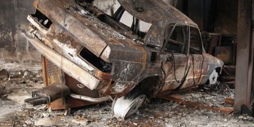 В Гдовском районе сгорел гараж с автомобилем - 2021-01-12 12:13:00 - 1