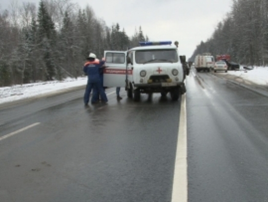 В Плюсском районе столкнулись грузовик и легковушка - 2016-12-26 10:50:00 - 1