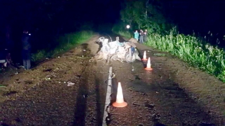 Пьяный водитель жив, его пассажирка погибла, «ВАЗ» разорвало: ДТП в Новосокольническом районе (ФОТО) - 2017-07-05 09:31:00 - 1