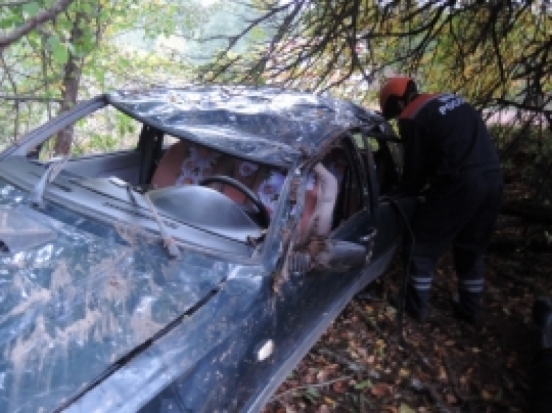 В деревне Ямм Гдовского района легковой автомобиль попал в ДТП - 2016-09-24 21:16:00 - 1