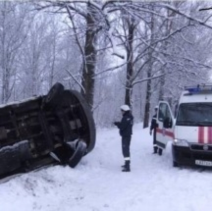 Легковое авто попало в ДТП на 16-м километре трассы Остров – Палкино - 2017-03-11 12:01:00 - 1