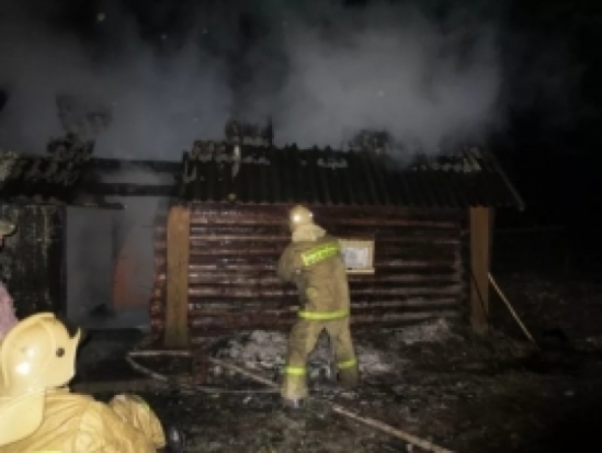В Куньинском районе ночью тушили пожар в бане - 2017-03-24 07:19:00 - 1