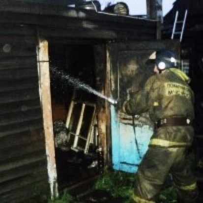 На пожаре в деревне Лопатово Псковского района спасли хозяйку горевшего дома - 2016-09-25 14:39:00 - 1