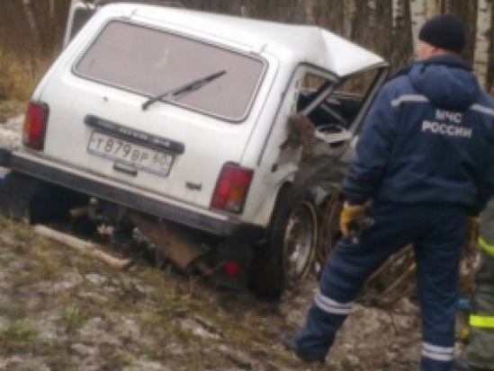 Легковое авто попало в ДТП в Псковском районе - 2017-04-01 22:37:00 - 1