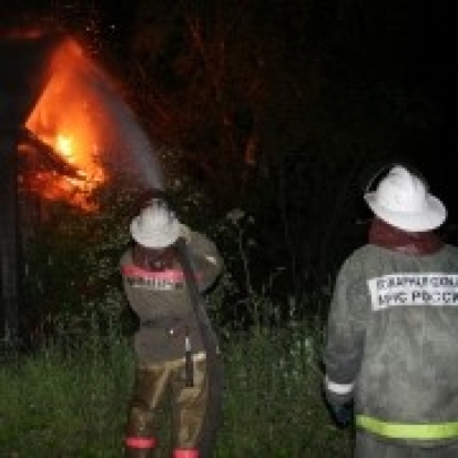 В деревне Курьяниха Куньинского района сгорела дача - 2016-10-05 06:13:00 - 1