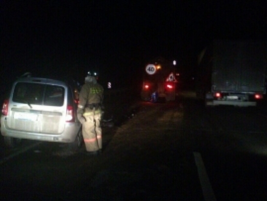 На 306-м километре трассы Р-23 в Палкинском районе легковой автомобиль попал в ДТП - 2017-02-10 06:48:00 - 1