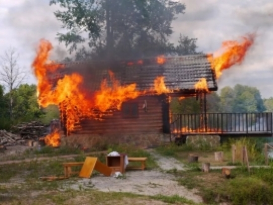В Пушкиногорском районе горела баня - 2017-07-20 06:01:00 - 1