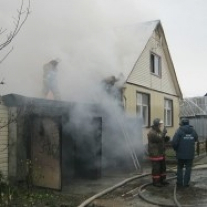 В деревне Пружинник Псковского района горел жилой дом - 2016-10-22 13:26:00 - 1