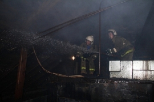 В деревне Луговицы Палкинского района локализован пожар в бане - 2017-02-25 08:27:00 - 1