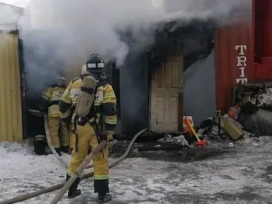 Жилой дом загорелся в Палкино - 2020-02-09 20:45:00 - 1