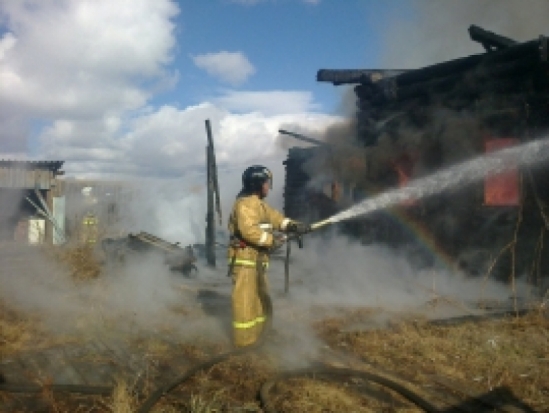Бесхозное строение повреждено огнем в Порховском районе - 2019-08-29 20:36:00 - 1