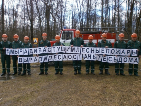 Лесные пожарные присоединились к флешмобу #ОставайтесьДома - 2020-04-17 14:56:00 - 1