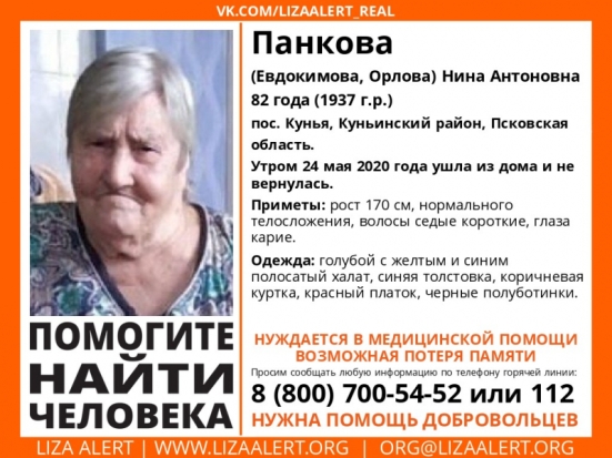 Поисковый отряд «Лиза Алерт» разыскивает добровольцев с квадрокоптерами для поисков пропавшей жительницы Куньи - 2020-06-10 13:23:00 - 1