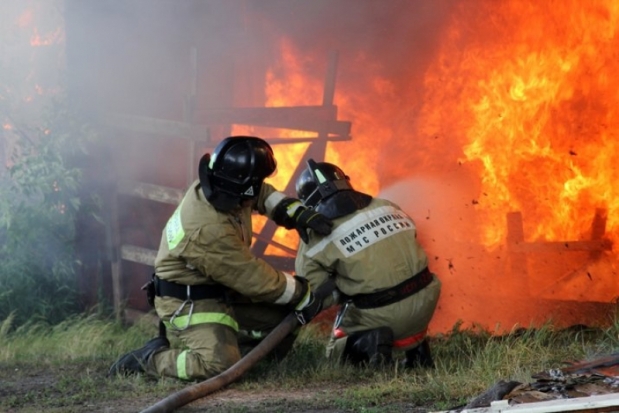 В Псковском районе тушили дачный дом - 2020-02-15 12:09:00 - 1