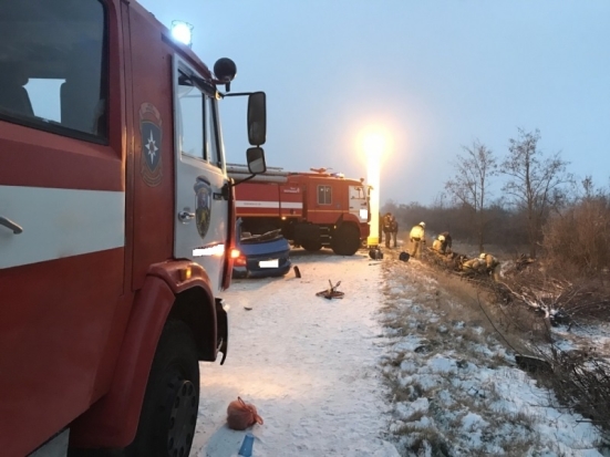 На трассе в Великолукском районе произошло ДТП с участием двух автомобилей - 2020-02-06 19:06:00 - 1