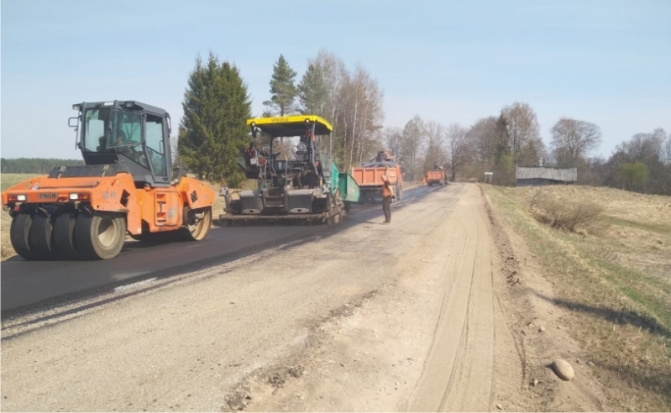 Продолжается ремонт участка дороги Сорокино – Выбор (ФОТО) - 2019-04-29 14:06:00 - 1