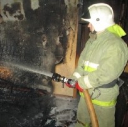 В поселке Красный Луч Бежаницкого района горел жилой дом - 2017-01-11 06:13:00 - 1