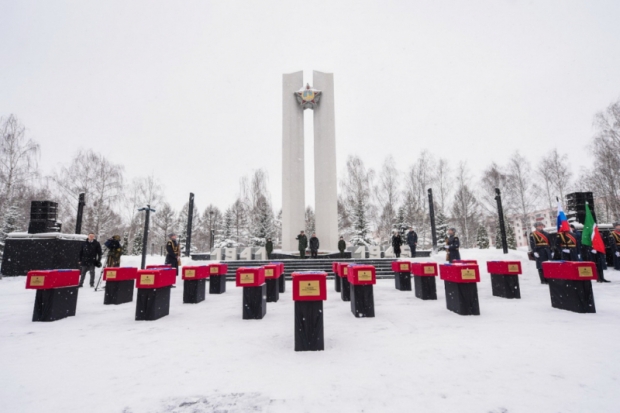 В Нижнекамске с почестями перезахоронили останки 19 красноармейцев, погибших при освобождении Великих Лук (ФОТО) - 2020-02-02 13:27:00 - 1
