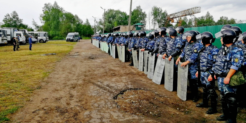 Действия по пресечению массовых беспорядков отработали сотрудники УФСИН - 2024-06-18 13:35:00 - 1