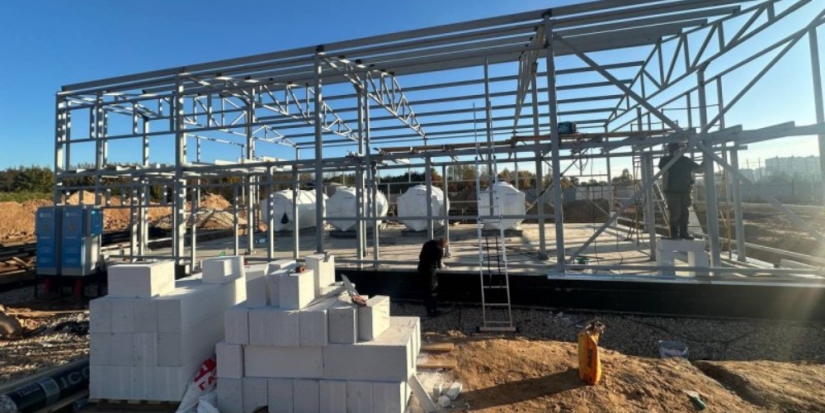 В деревне Хотицы строят котельную - 2025-10-09 08:35:00 - 1