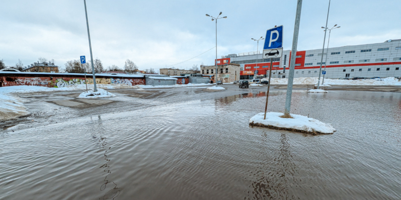 Великие Луки затапливает после снежной зимы - 2026-03-04 14:14:00 - 1