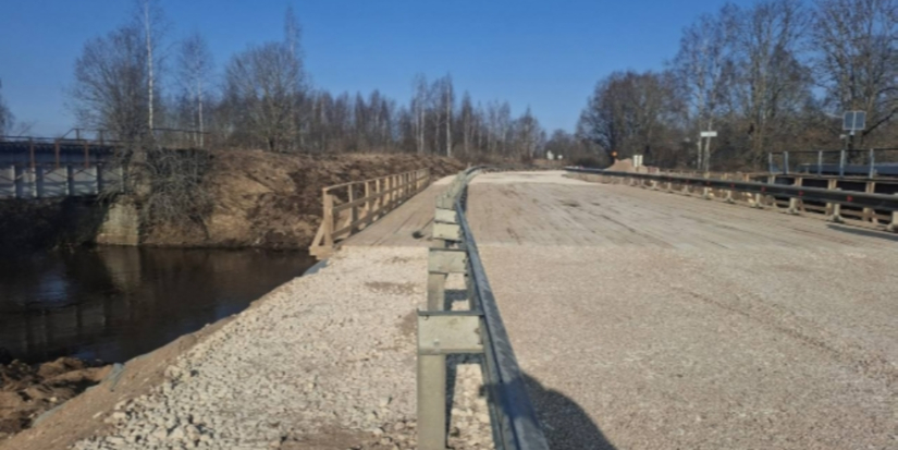 На мосту через реку Кухва запущено движение по временному объезду - 2026-03-20 17:05:00 - 1