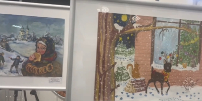 Картины юных великолучан украсили фойе правительства области - 2026-01-26 15:05:00 - 1