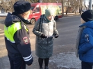 Сотрудники ГИБДД провели профилактическую акцию на улицах Великих Лук - 2022-03-14 13:35:00 - 7